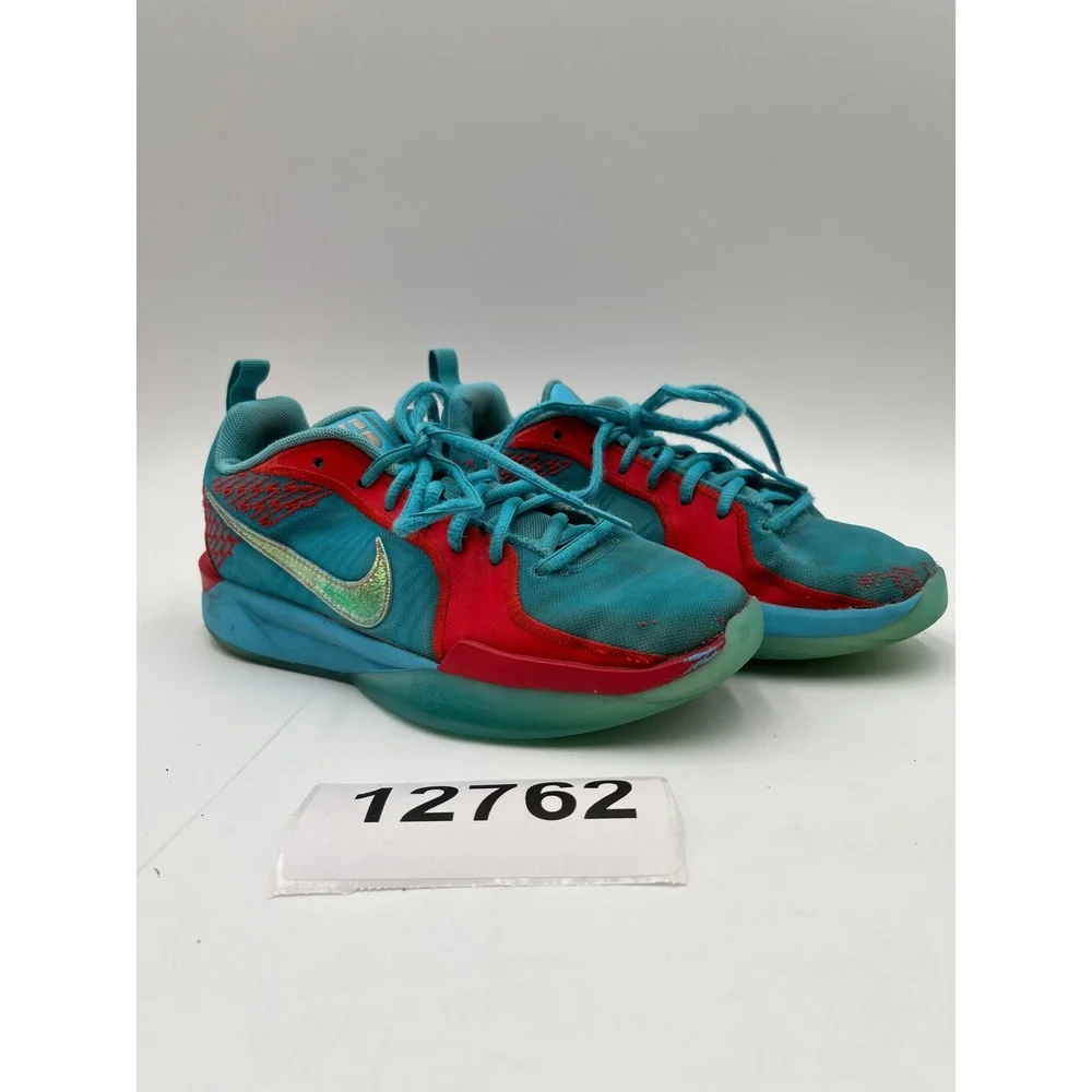 Nike Isofly Sneakers Boys 4.5Y Red Blue Mesh Basketball Shoes Lace Up Lot of 2